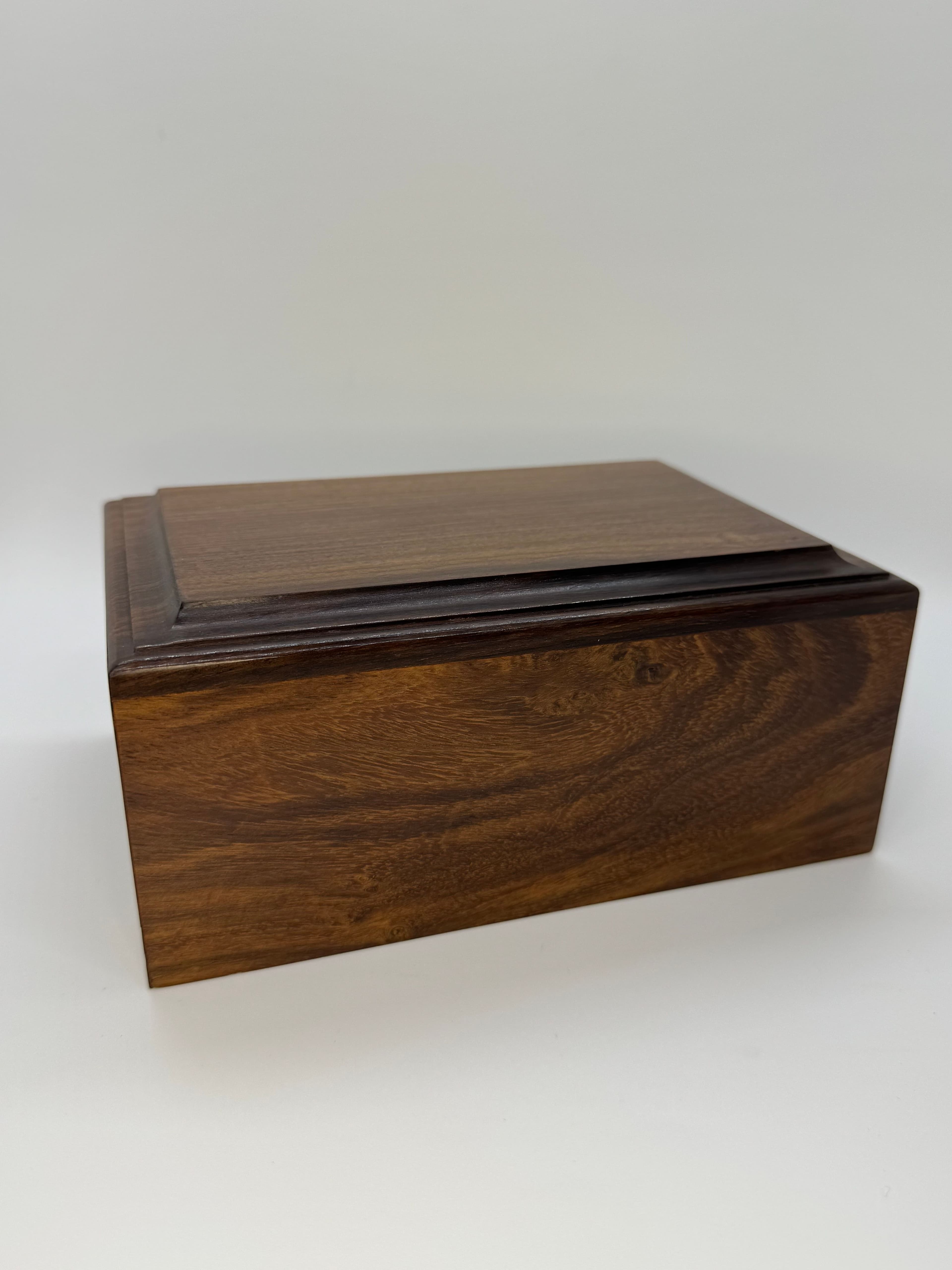 Classic wooden urn, Wilmington style.